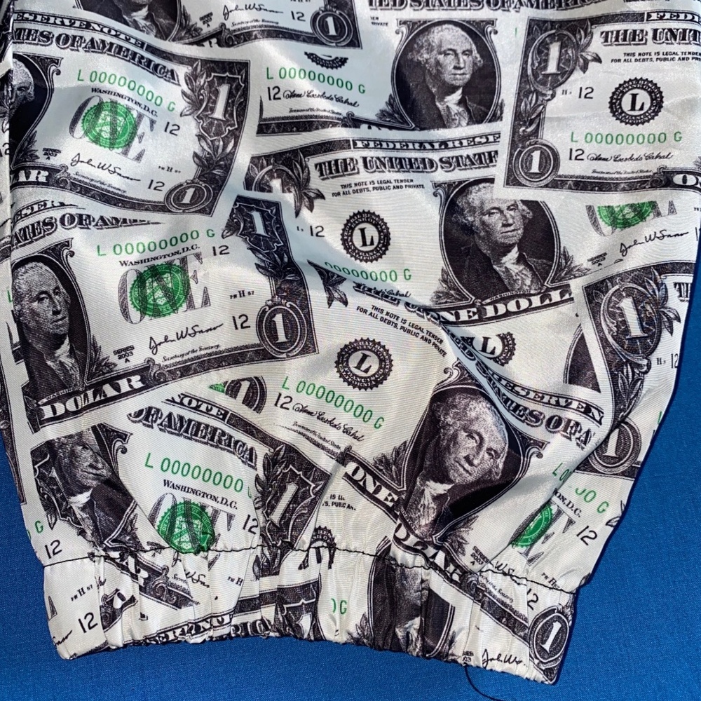Men's Forever 21 Dollar Bill Print Joggers XL